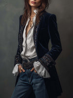 Blazer Velvet con Bordado Premium