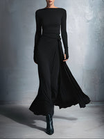 Vestido Largo Drapado