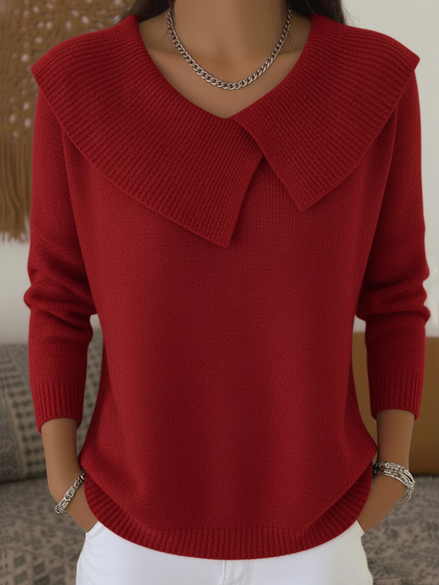 Jersey de punto con cuello Lucia