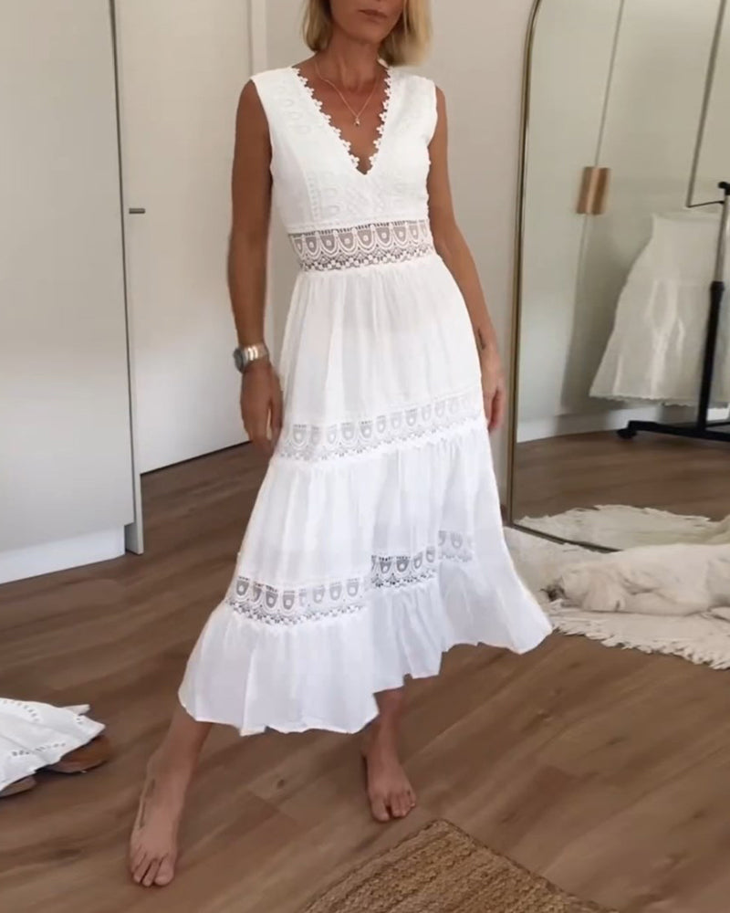 Aurelia | Vestido de encaje en V
