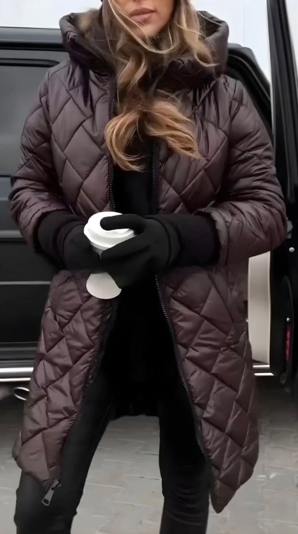 Abrigo Acolchado Elegante Invierno