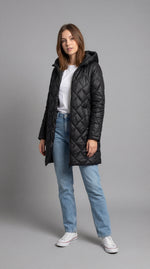 Abrigo Acolchado Elegante Invierno
