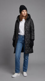 Abrigo Acolchado Elegante Invierno