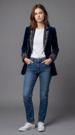 Blazer Velvet con Bordado Premium