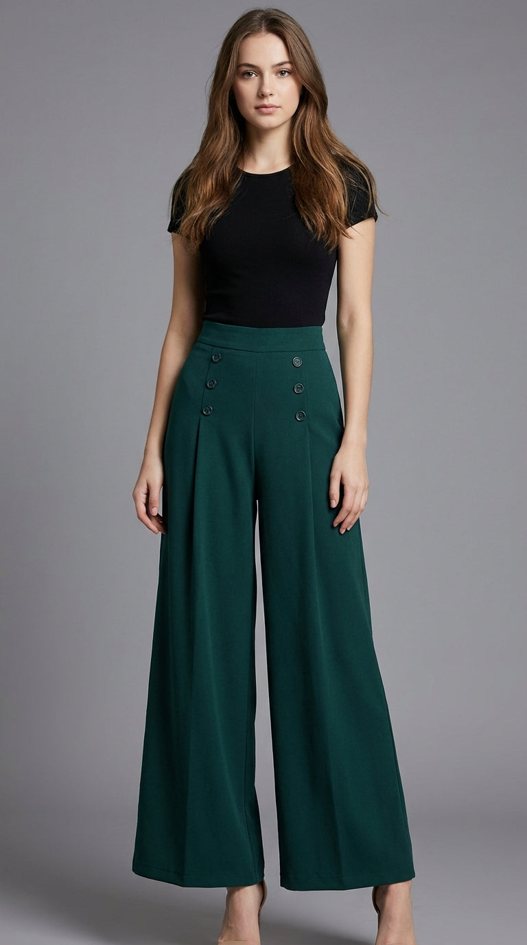 Ariadna | Pantalón fluido de talle alto