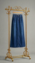 Falda Aura | Falda midi denim fluida