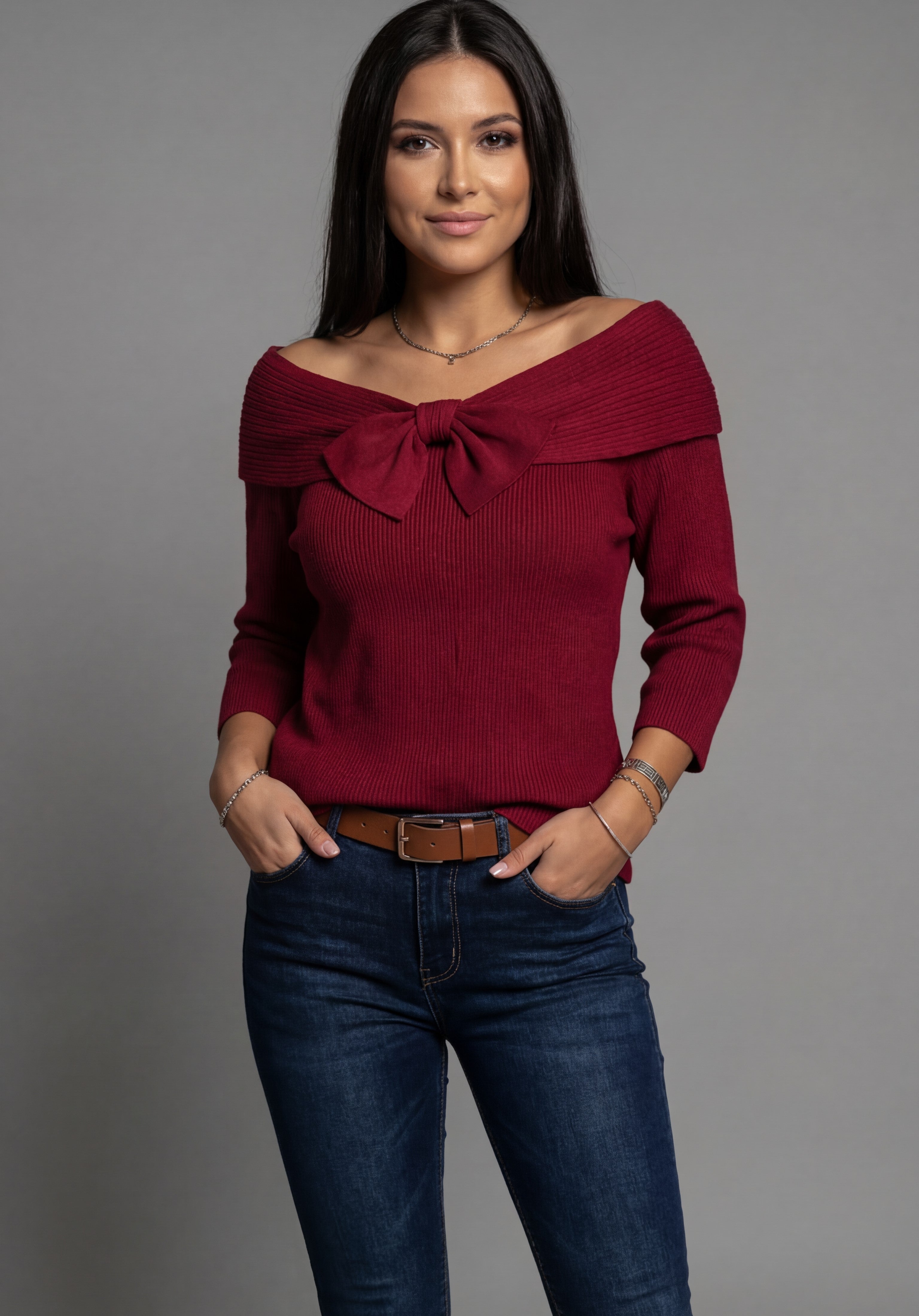 Jersey con Lazo Decorativo Llona