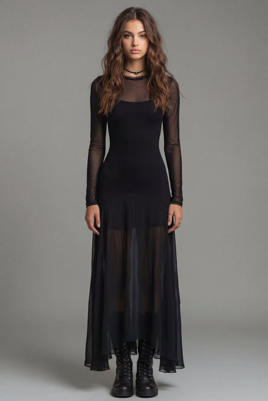 Sara | Vestido largo fluido