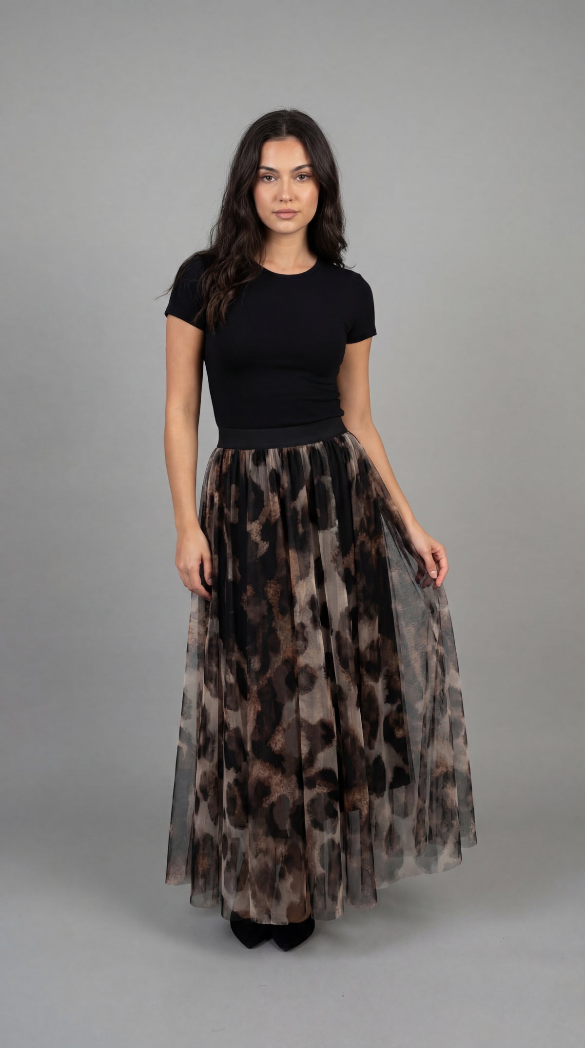 Falda Sahara | Falda tul efecto animal print